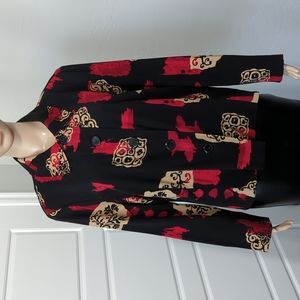 BRIGGS NEW YORK LONG SLEEVE PADDED LIGHTWEIGHT JACKET/TOP SIZE LARGE.